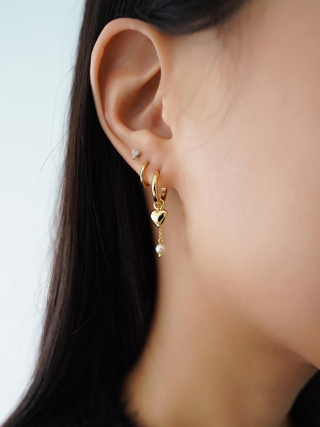 Gold Drop Earrings - Esther