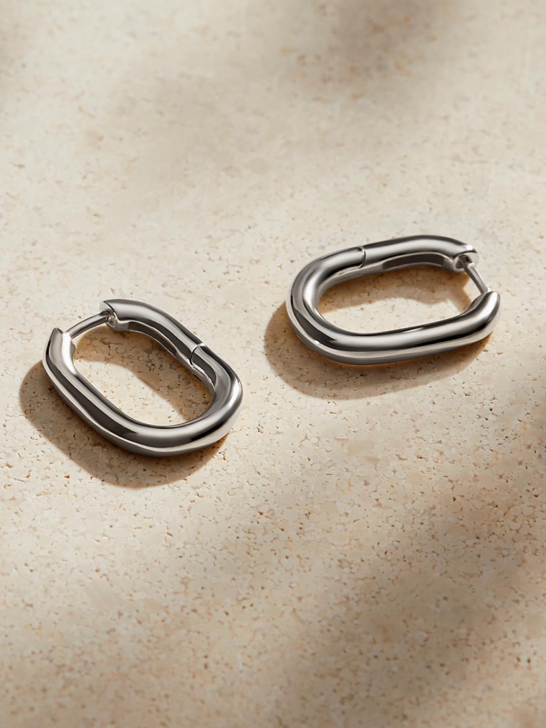 Silver Hoop Earrings - Rox Small Silver