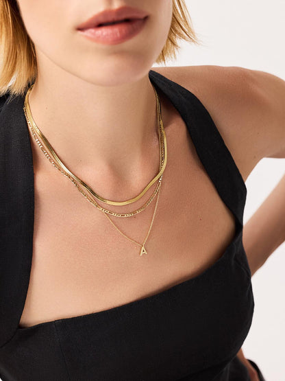 Herringbone Chain Necklace - Ina