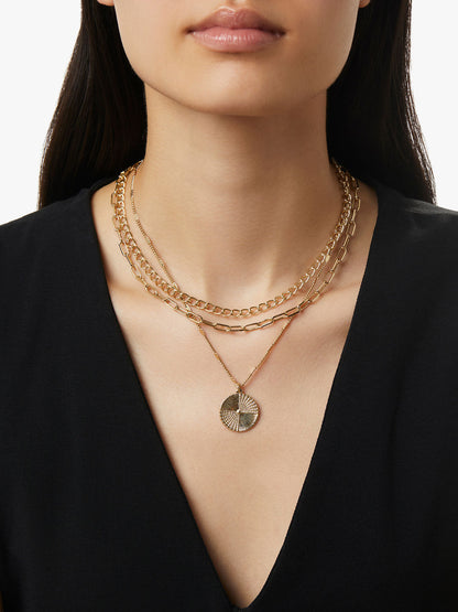 Layered Chain Necklace - Michelle Set