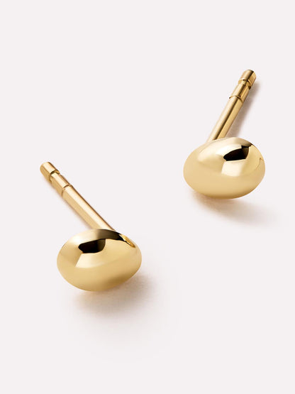 Gold Stud Earrings - Gold Mini Teardrop Studs