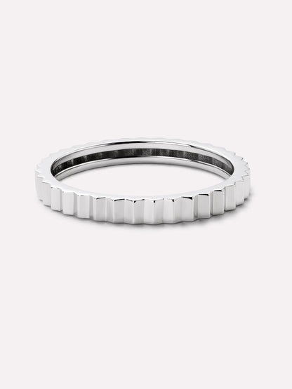 Solid White Gold - Slim Nova Ring