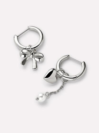 Silver Hoop Earrings - Esther Silver