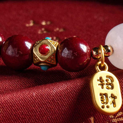 Red Cinnabar Good Fortune Bracelet