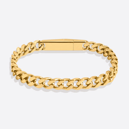 8mm Magnetic Clasp Cuban Chain Bracelet