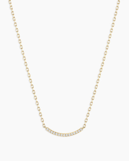 Diamond Taner Bar Mini Necklace