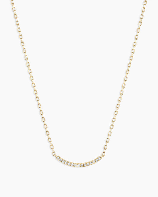 Diamond Taner Bar Mini Necklace