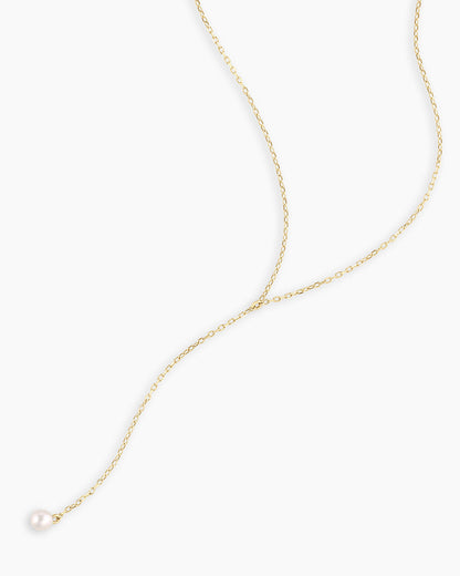 Pearl Lariat Necklace