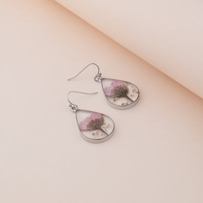 Pressed Flower Earrings