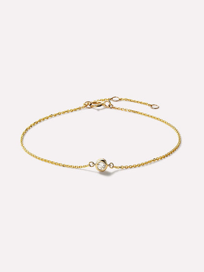 Gold Chain Bracelet - Gold Diamond Bracelet