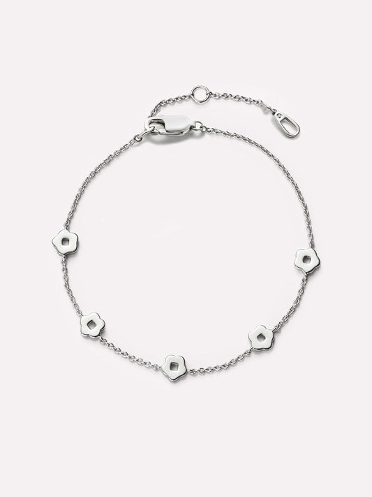 Flower bracelet - Rowena Bracelet Silver