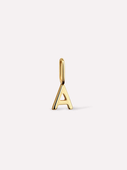 Gold Pendant - Gold Letter Charm