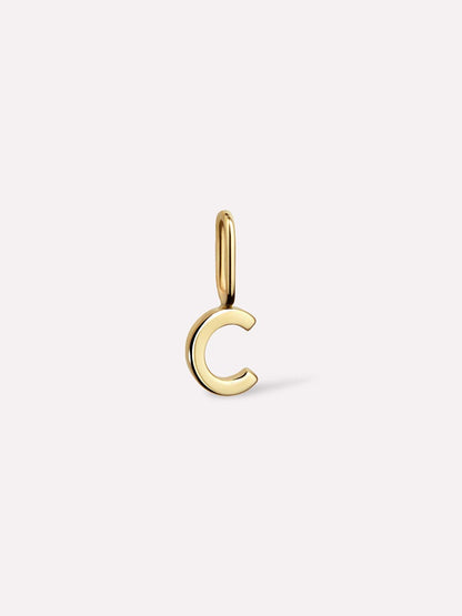 Gold Pendant - Gold Letter Charm