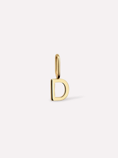 Gold Pendant - Gold Letter Charm