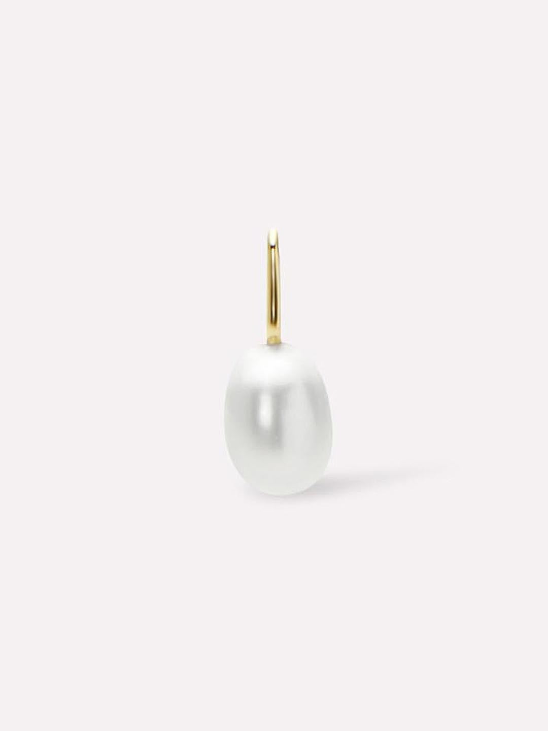 Gold Pendant - Gold Pearl Charm