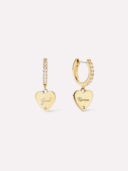 Gold Huggie Hoop Earrings - Georgie