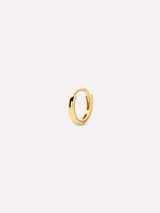 Gold Huggie Hoop Earrings - Gold Huggie Hoop Single