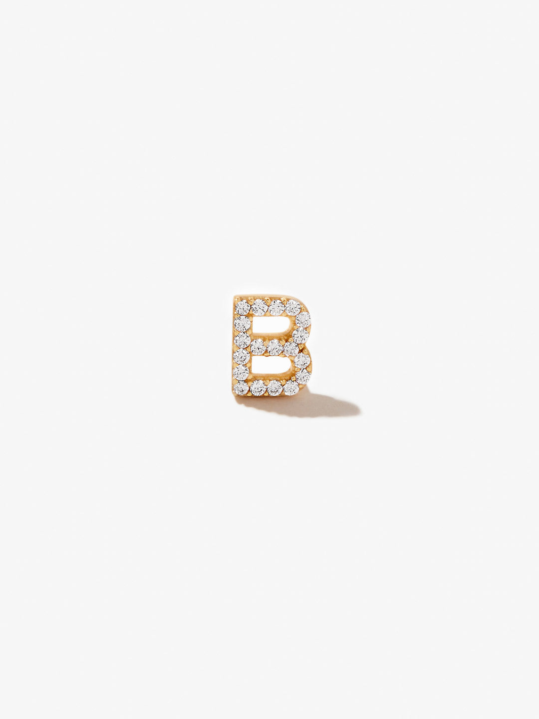 Letter Stud Earring - Single Letter Stud