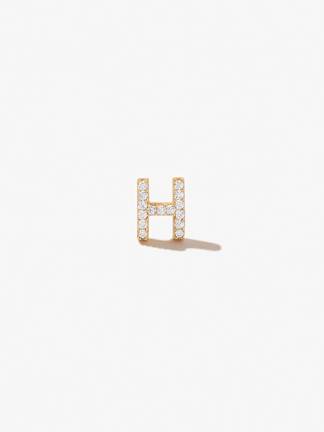 Letter Stud Earring - Single Letter Stud