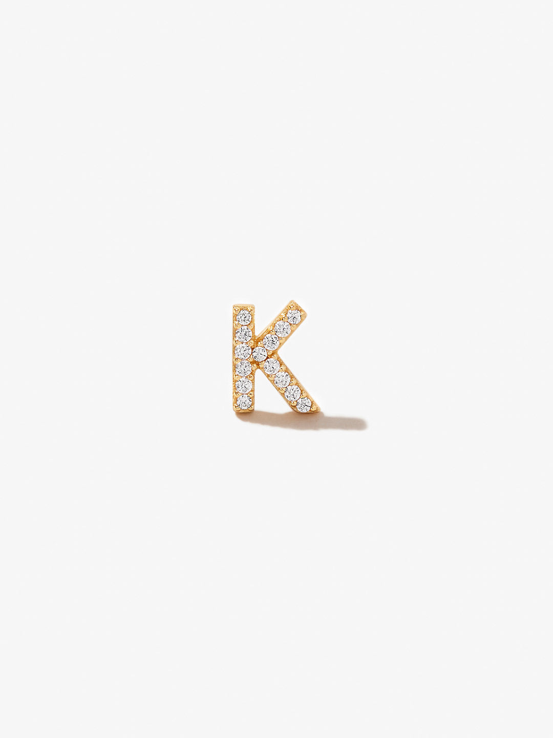 Letter Stud Earring - Single Letter Stud