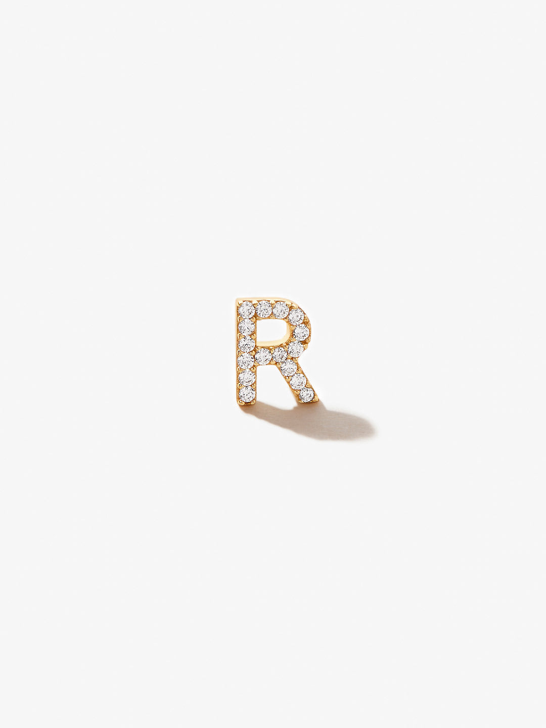 Letter Stud Earring - Single Letter Stud