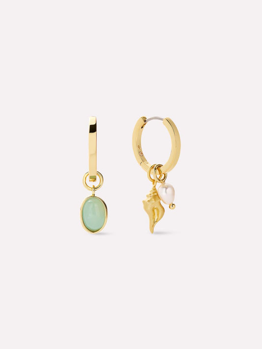 Gold Drop Earrings - Ocean Earrings