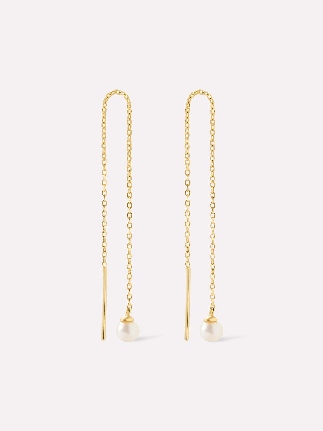 Pearl Threader Earrings - Abrielle