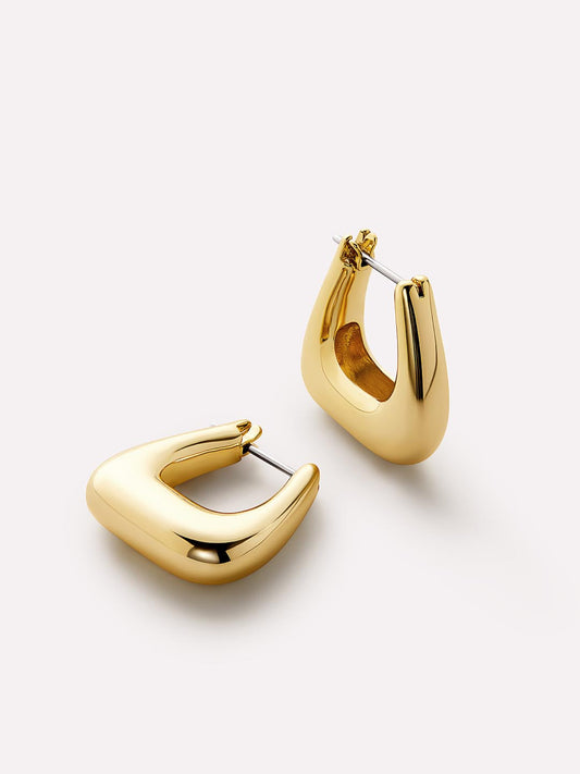 Chunky Gold Hoop Earrings - Colene