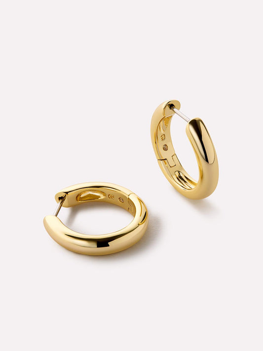 Gold Hoop Earrings - Giulia Medium