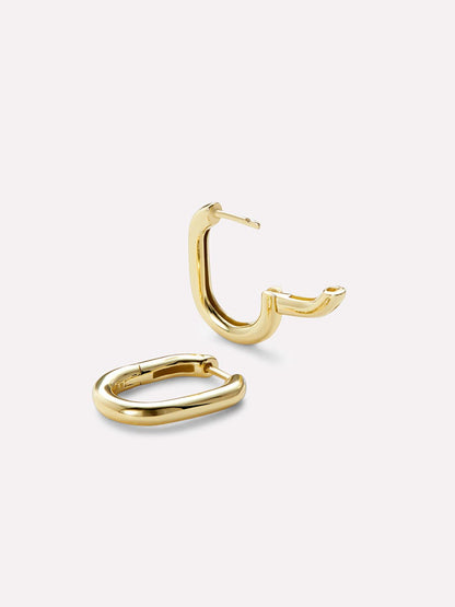 Gold Hoop Earrings - Rox Small