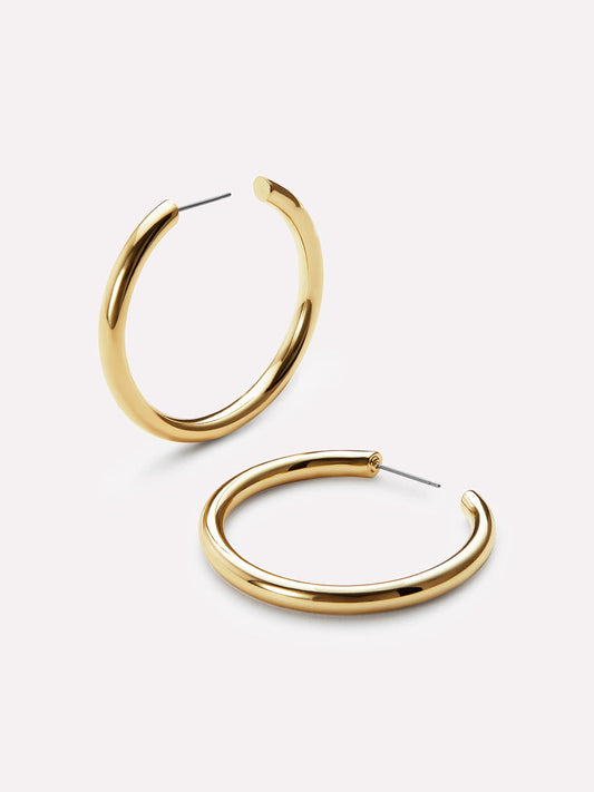 Hoop Earrings - Tia Medium Gold