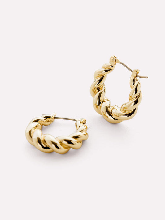 Twisted Hoop Earrings - Paris