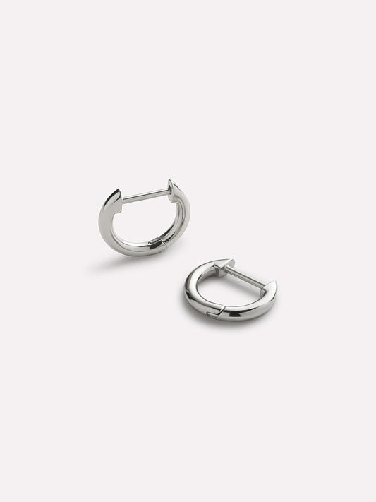 Sterling Silver Mini Huggie Hoops - Mini Huggie Hoops Silver