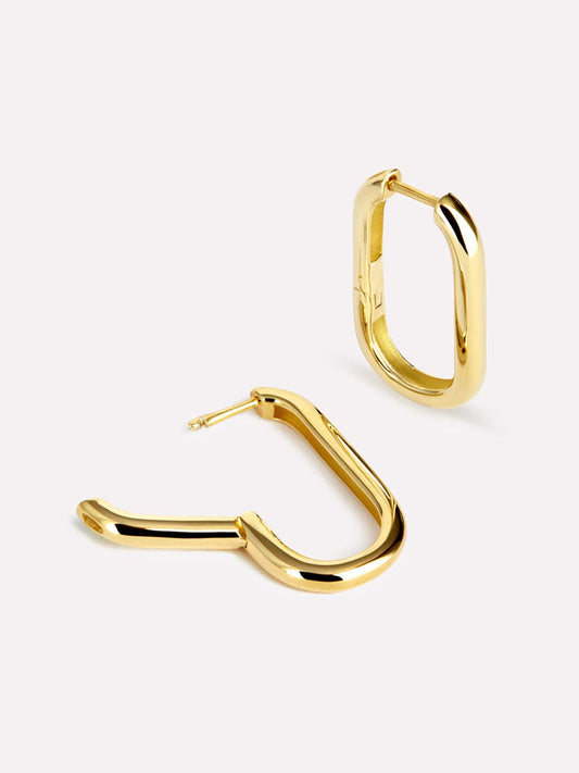 Gold Hoop Earrings - Rox Medium