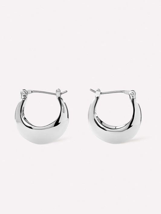 Hoop Earrings - Abby Silver