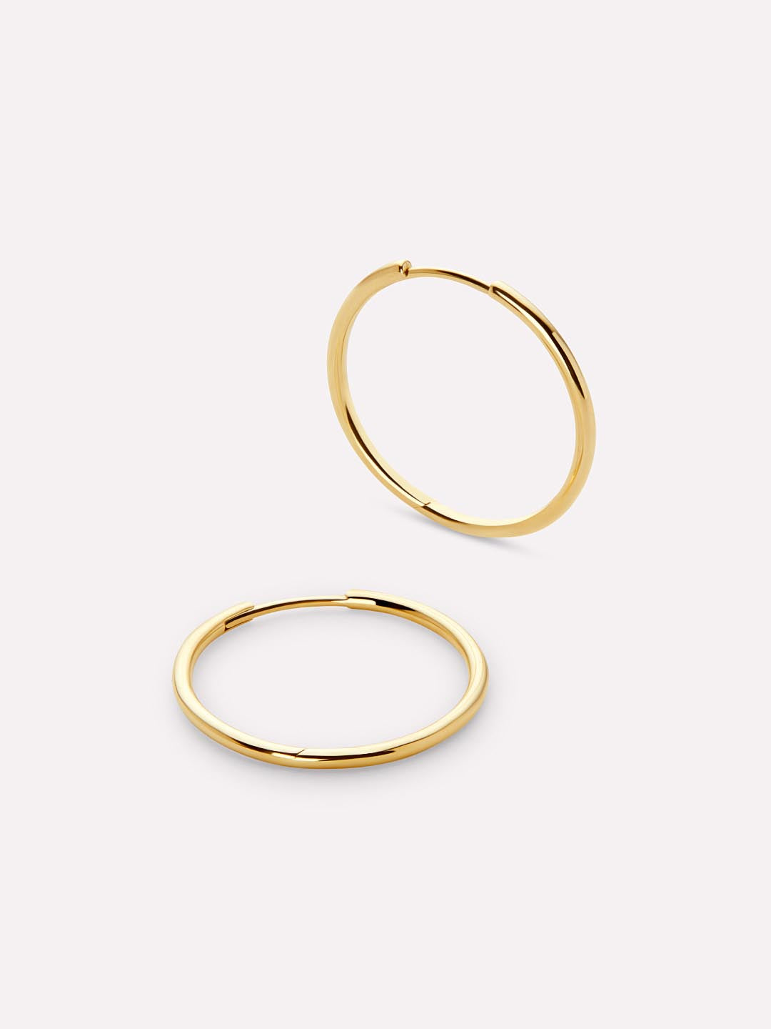 Large Gold Hoop Earrings - Gold Hoops Medium