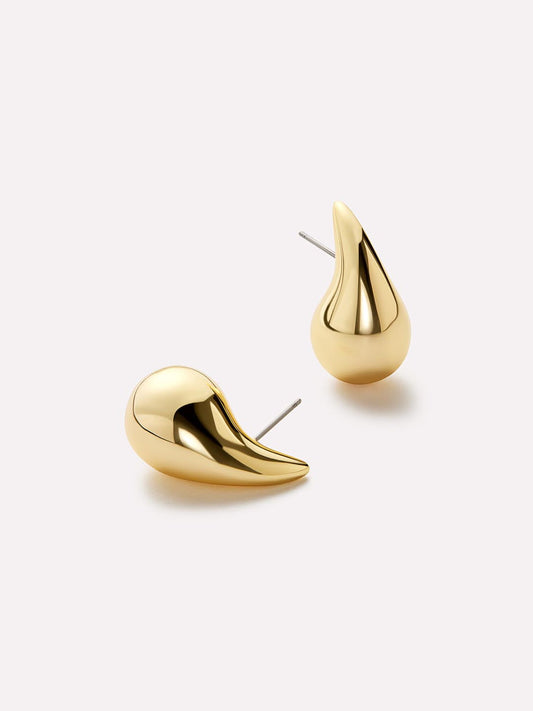 Gold Statement Earrings - Kiara