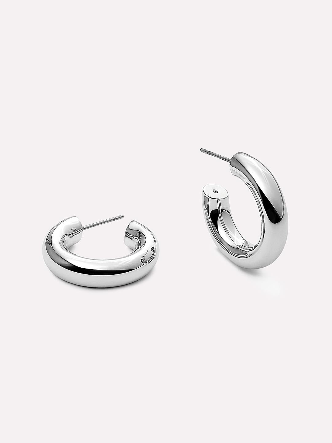 Silver Hoop Earrings - Tia Mini Silver