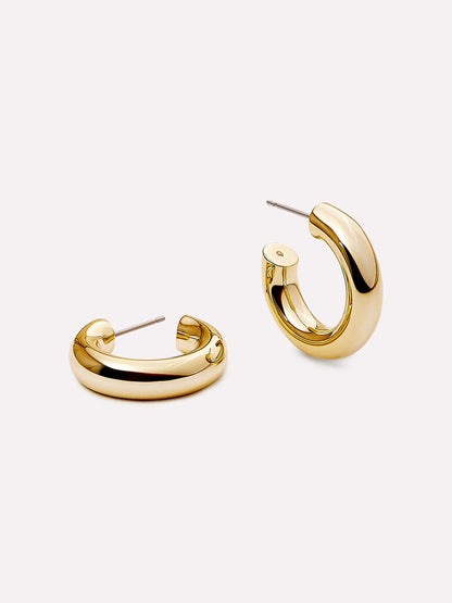 Small Gold Hoop Earrings - Tia Mini