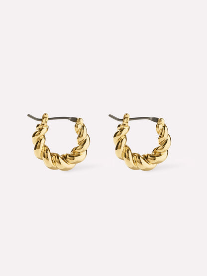 Twisted Hoop Earrings - Paris Small