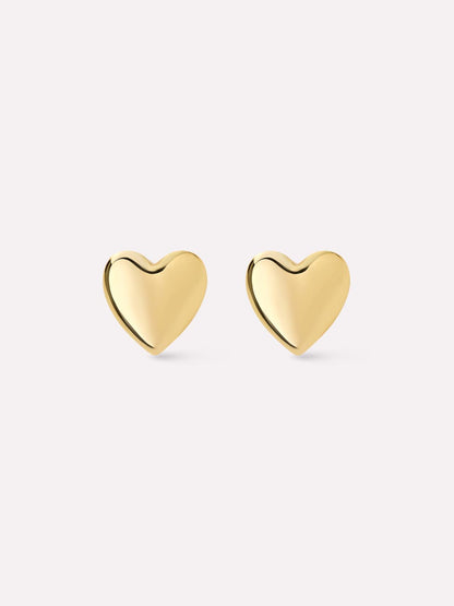 Heart Earrings - Vivian Gold