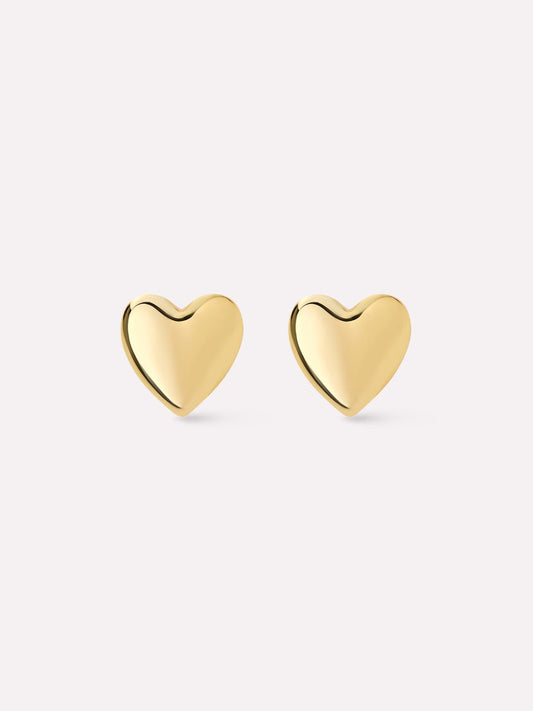 Heart Earrings - Vivian Gold