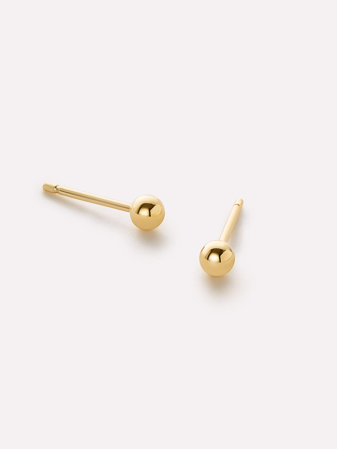 Gold Stud Earrings - Gold Mini Ball Studs