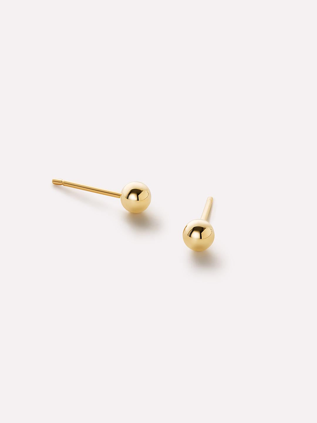 Gold Stud Earrings - Gold Small Ball Studs