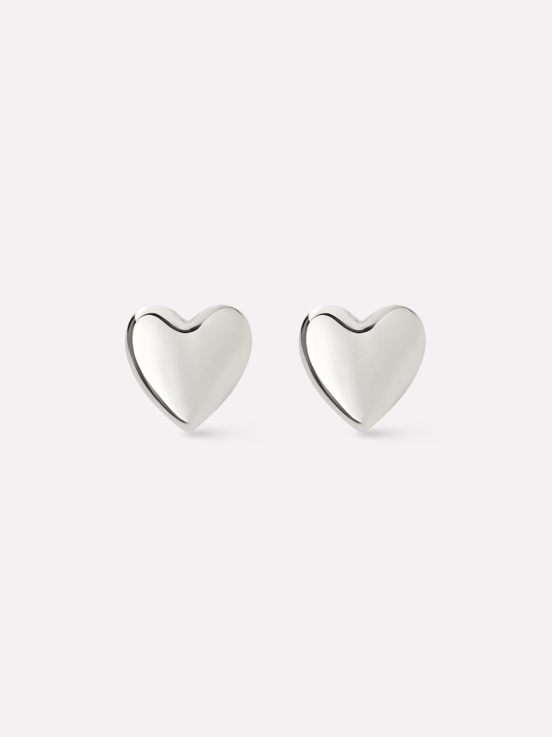 Heart Earrings - Vivian Silver