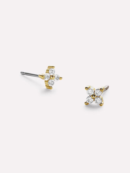 Gold Stud Earrings - Debbie