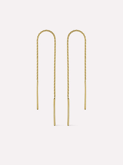 Gold Threader Earrings - Gold Threaders