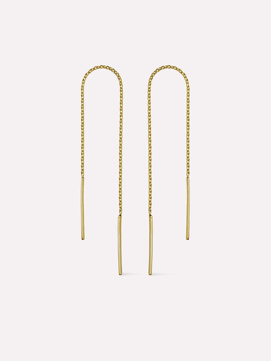 Gold Threader Earrings - Gold Threaders