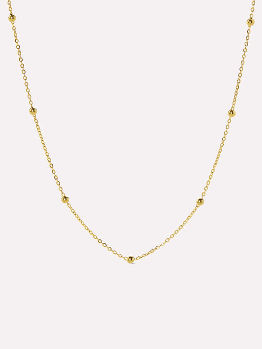 Dainty Gold Necklace - Gold Satellite Necklace