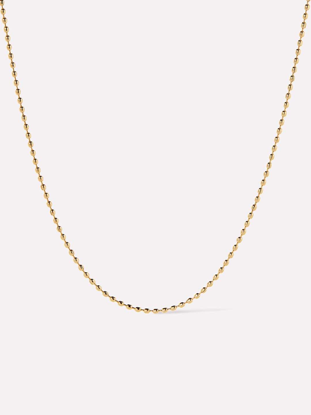 Dainty Gold Necklace - Gold Ball Chain Necklace